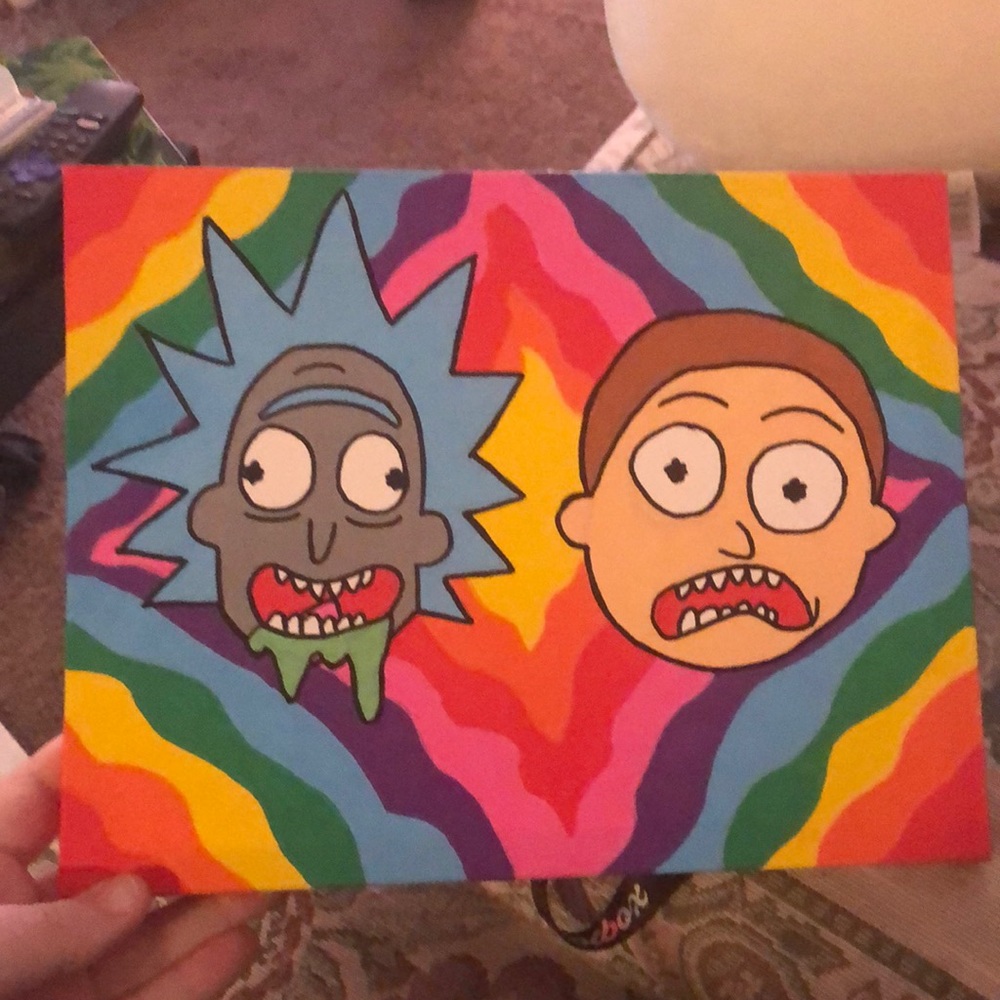 Rick and Morty Painting